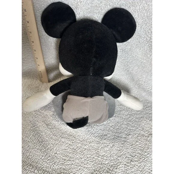 Disney Mickey Mouse Sega Monochrome Series Plush 15" w/ Tag Grey Black And White - Picture 4 of 8